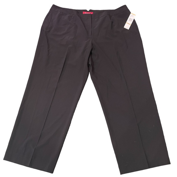AK ANNE KLEIN NWT PLUS SIZE CONCORD BLACK PANTS STRETCH 24W - Picture 9 of 15